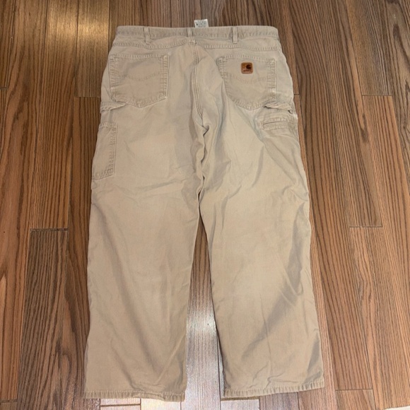 Carhartt Other - Carhartt Loose Fit Distressed Carpenter Khaki Jeans Mens